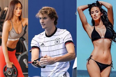 brenda's picture on either side with alex's in the middle 